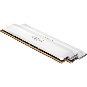 Модуль пам’яті Crucial Pro OC White 32GB (2x16) DDR5 6400 MHz (CP2K16G64C38U5W)