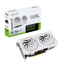 Відеокарта ASUS Dual GeForce RTX 4060 EVO White OC Edition 8GB GDDR6 (DUAL-RTX4060-O8G-EVO-WHITE)