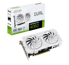 Відеокарта ASUS Dual GeForce RTX 4060 EVO White OC Edition 8GB GDDR6 (DUAL-RTX4060-O8G-EVO-WHITE)