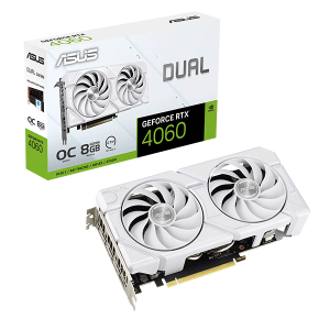 Відеокарта ASUS Dual GeForce RTX 4060 EVO White OC Edition 8GB GDDR6 (DUAL-RTX4060-O8G-EVO-WHITE)