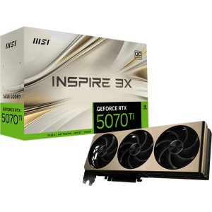 Відеокарта MSI GeForce RTX 5070 Ti (RTX 5070 Ti 16G INSPIRE 3X OC PLUS)