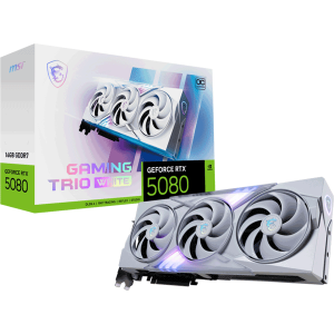 Відеокарта MSI GeForce RTX 5080 (RTX 5080 16G GAMING TRIO OC White)