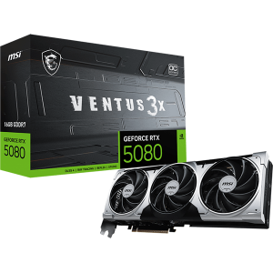 Відеокарта MSI GeForce RTX 5080 (RTX 5080 16G VENTUS 3X OC PLUS)