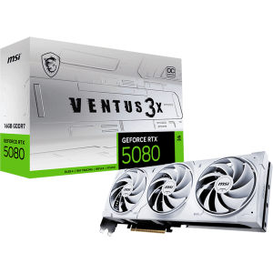 Відеокарта MSI GeForce RTX 5080 (RTX 5080 16G VENTUS 3X OC WHITE)