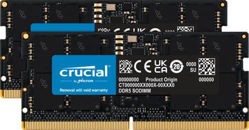 Модуль пам’яті Crucial SODIMM 32GB (2x16) DDR5 5600 MHz (CT2K16G56C46S5)