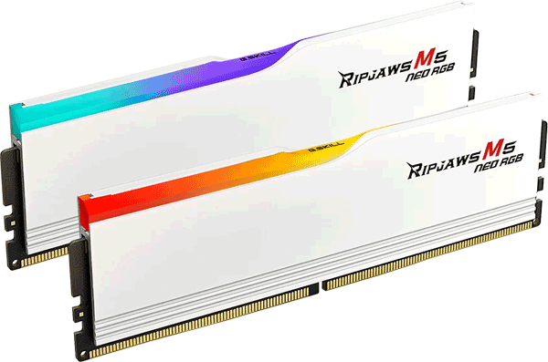 Модуль пам’яті G.Skill Ripjaws M5 Neo RGB White 32GB (2x16) DDR5 6000MHz AMD EXPO (F5-6000J3636F16GX2-RM5NRW)