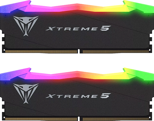 Модуль пам’яті PATRIOT Viper Xtreme 5 RGB 32GB (2x16) DDR5 7600 MHz (PVXR532G76C36K)