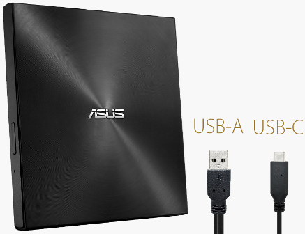 Накопичувач оптичний ASUS ZenDrive U9M DRW-08U9M-U (SDRW-08U9M-U/BLK/G/AS) Black