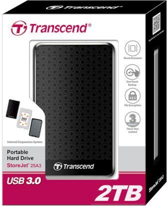 Жорсткий диск Transcend StoreJet 25A3 2TB (TS2TSJ25A3K)