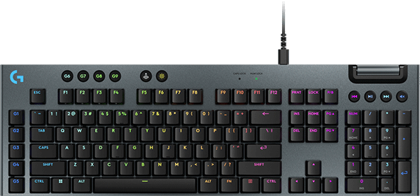 Клавіатура Logitech G915 X Low-Profile Wired Gaming Keyboard Black, TACTILE (920-012942)