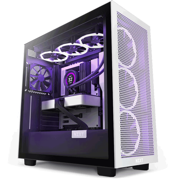 Корпус NZXT H7 Flow Black/White (CM-H71FG-01)