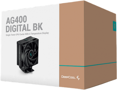 Кулер процесорний Deepcool AG400 DIGITAL BK (R-AG400-BKNDMN-G-2)