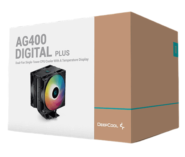 Кулер процесорний Deepcool AG400 DIGITAL PLUS (R-AG400-BKADMP-G-1)