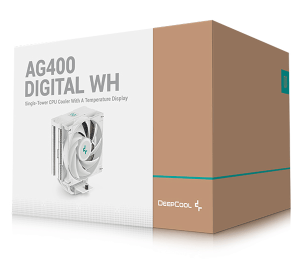 Кулер процесорний Deepcool AG400 DIGITAL WH (R-AG400-WHNDMN-G-1)