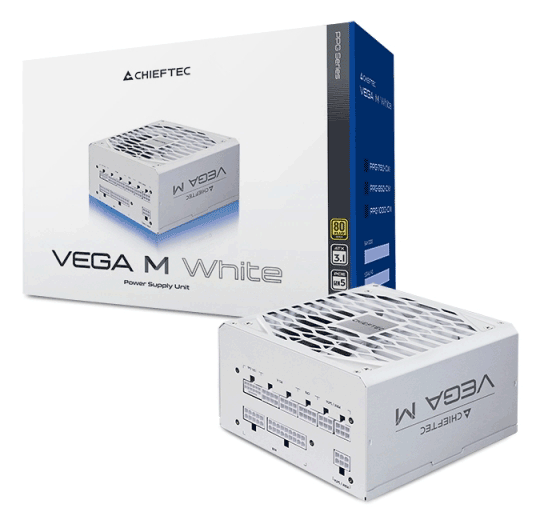 Блок живлення Chieftec Vega M White 1000W (PPG-1000-CW) Блок живлення Chieftec Vega M White 1000W (PPG-1000-CW)