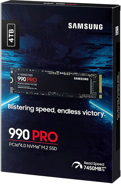 Накопичувач SSD Samsung 990 PRO 4TB (MZ-V9P4T0BW)