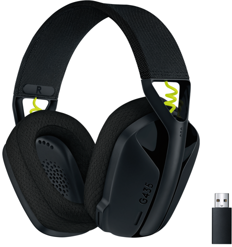 Гарнітура Logitech G435 Lightspeed Wireless Gaming Headset Black (981-001050, 981-001052)