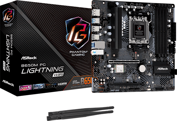 Материнська плата ASRock B650M PG Lightning WiFi