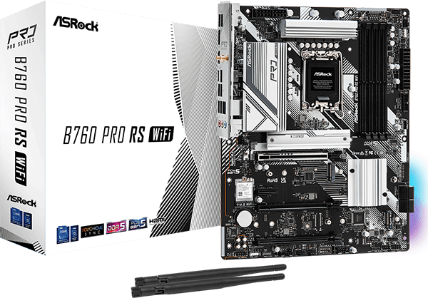 Материнська плата ASRock B760 PRO RS WiFi