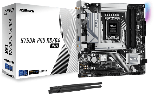 Материнська плата ASRock B760M PRO RS/D4 WiFi