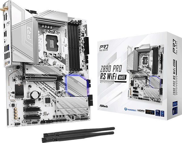 Материнська плата ASRock Z890 PRO RS WiFi White