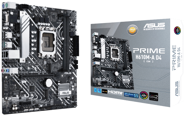 Материнська плата ASUS PRIME H610M-A D4-CSM