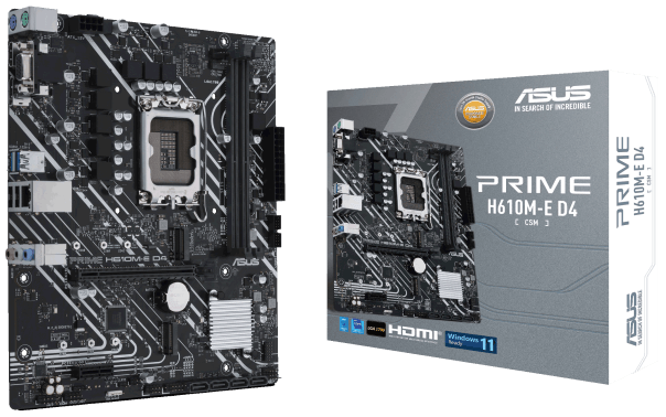 Материнська плата ASUS PRIME H610M-E D4-CSM