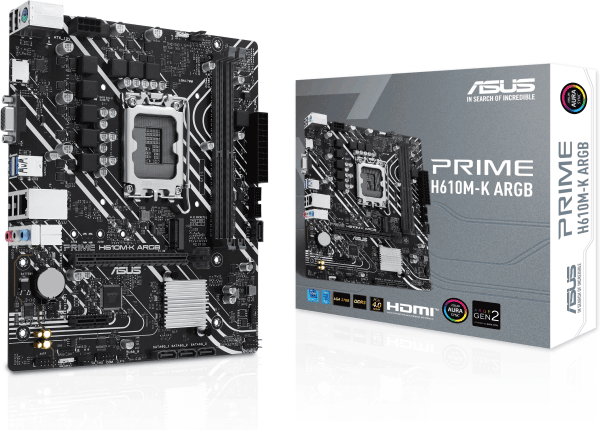 Материнська плата ASUS PRIME H610M-K ARGB