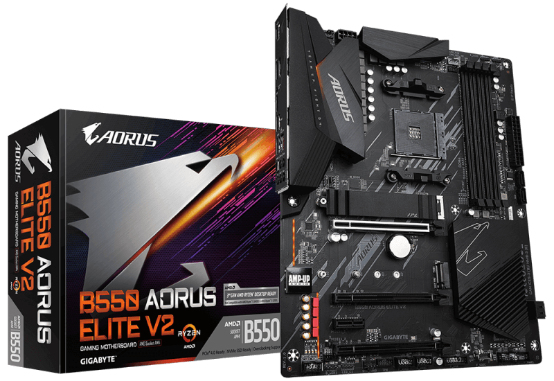 Материнська плата Gigabyte B550 AORUS ELITE V2