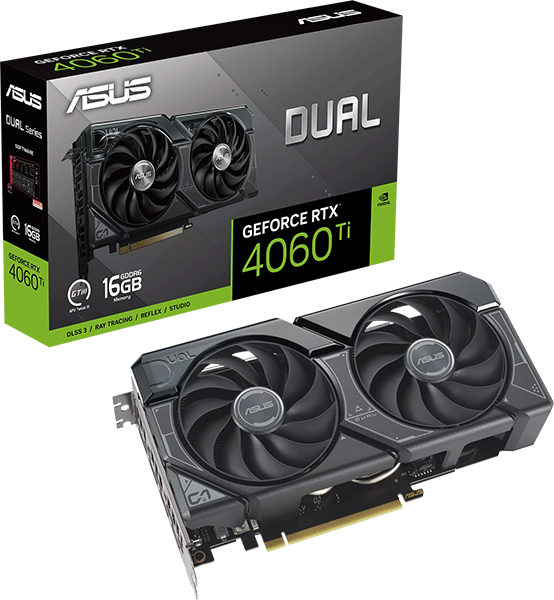 Відеокарта ASUS Dual GeForce RTX 4060 Ti 16GB GDDR (DUAL-RTX4060TI-16G)