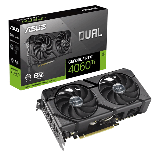 Відеокарта ASUS Dual GeForce RTX 4060 Ti EVO 8GB GDDR (DUAL-RTX4060TI-8G-EVO)