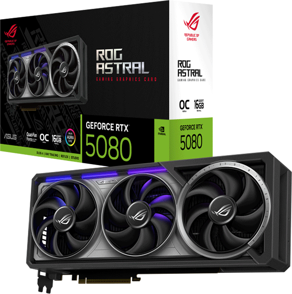 Відеокарта ASUS ROG Astral GeForce RTX 5080 16GB GDDR7 OC Edition (ROG-ASTRAL-RTX5080-O16G-GAMING)