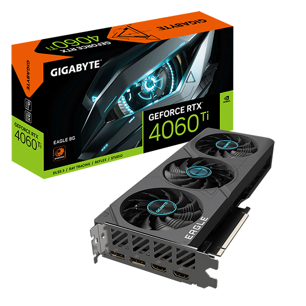 Відеокарта Gigabyte GeForce RTX 4060 Ti EAGLE 8G (GV-N406TEAGLE-8GD)