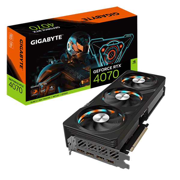 Відеокарта Gigabyte GeForce RTX 4070 GAMING OC 12G (GV-N4070GAMING OC-12GD)