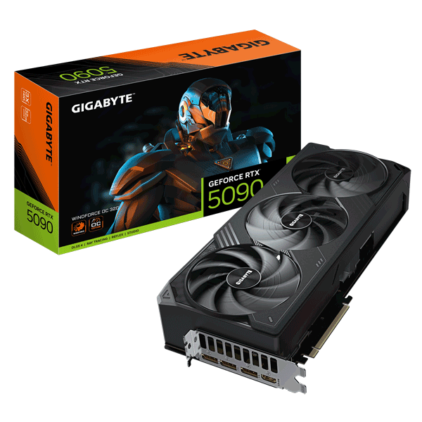 Відеокарта Gigabyte GeForce RTX 5090 WINDFORCE OC 32G (GV-N5090WF3OC-32GD)