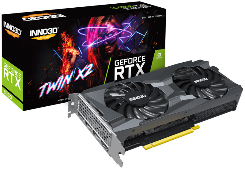 Відеокарта Inno3D GeForce RTX 3060 TWIN X2 LHR (N30602-12D6-119032AH)