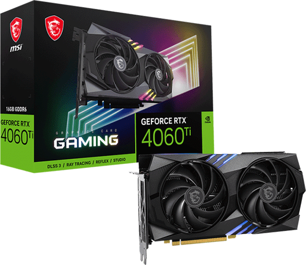 Відеокарта MSI GeForce RTX 4060 Ti (RTX 4060 Ti GAMING 8G)