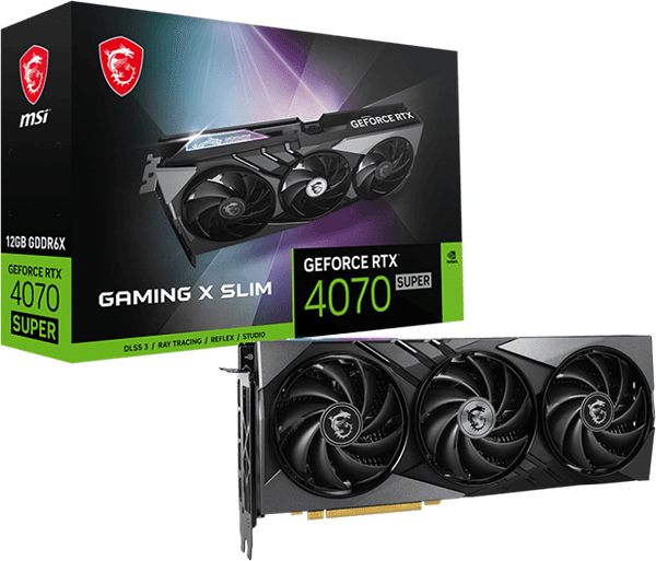 Відеокарта MSI GeForce RTX 4070 SUPER (RTX 4070 SUPER 12G GAMING X SLIM)