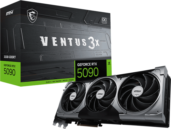 Відеокарта MSI GeForce RTX 5090 (RTX 5090 32G VENTUS 3X OC)