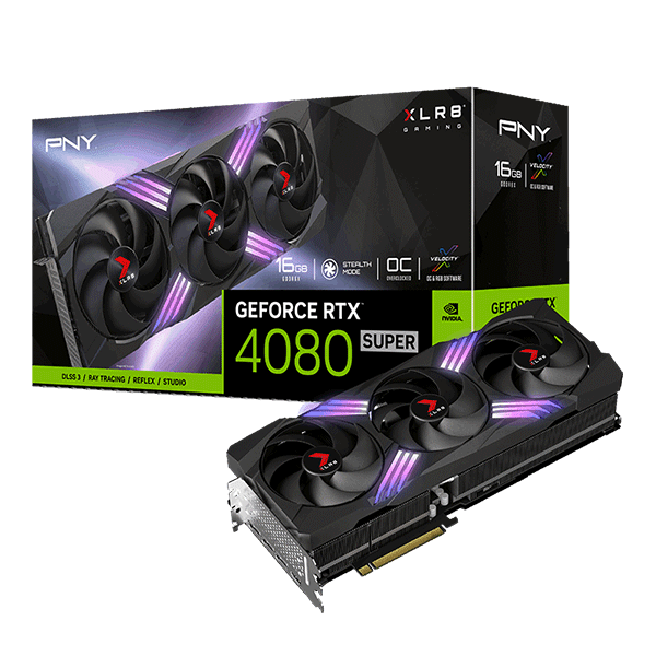 Відеокарта PNY GeForce RTX 4080 SUPER 16GB XLR8 Gaming VERTO EPIC-X RGB Overclocked (VCG4080S16TFXXPB1-O)