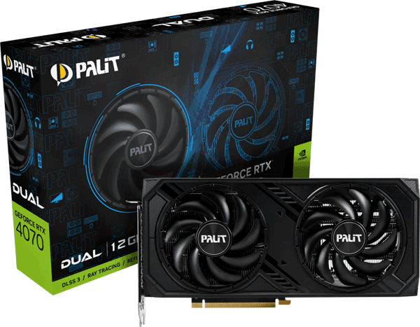 Відеокарта Palit GeForce RTX 4070 Dual (NE64070019K9-1048D)