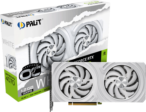 Відеокарта Palit GeForce RTX 4070 White OC (NE64070S19K9-1048L)