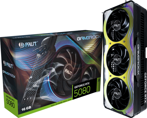 Відеокарта Palit GeForce RTX 5080 GameRock (NE75080019T2-GB2030G)