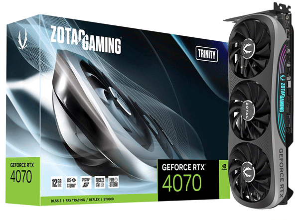 Відеокарта ZOTAC GeForce RTX 4070 Trinity (ZT-D40700D-10P)